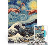 Puzzle da 1000 pezzi per adolescenti Arte sotto le stelle giochi divertenti per famiglie Ogni pezzo è unico - Gioco divertente e stimolante per tutta la famiglia 38x26cm
