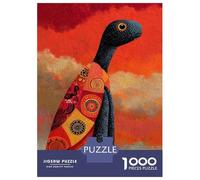 Puzzle da 1000 pezzi per adolescenti, arte stilizzata della tartaruga con colori caldi, puzzle per adulti, gioco per la famiglia, ma divertente e divertente, sfida didattica, 70 x 50 cm/1000 pezzi