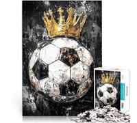 Puzzle da 1000 pezzi per adolescenti Arte vettoriale del re del calcio Gioco a quiz Ogni pezzo è unico - Gioco divertente e stimolante per tutta la famiglia 50x70cm