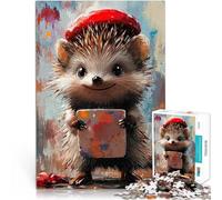 Puzzle da 1000 pezzi per adolescenti Artista del riccio Giocattoli educativi per l'apprendimento Giochi per famiglie Un'opera d'arte 38x26cm