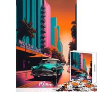 Puzzle da 1000 pezzi per adolescenti Artsy Miami giocattolo educativo regalo di compleanno gioco rompicapo collezione di artisti belle arti dimensioni 38x26cm