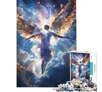 Puzzle da 1000 pezzi per adolescenti Ascesa Angelica gioco educativo sfida giocattolo educativo difficile opera d'arte regalo (dimensioni 38x52cm)
