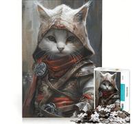 Puzzle da 1000 pezzi per adolescenti Assassini Chibi Cat, gioco educativo, sfida impegnativa, regalo di compleanno e unico 50x75cm