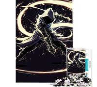 Puzzle da 1000 pezzi per adolescenti Assassini con spada luminosa Poster vintage Giochi rilassanti Giocattoli avvincenti per coltivare la pazienza Ottimo regalo Sfida impegnativa (Dimensioni 38x26cm)