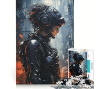 Puzzle da 1000 pezzi per adolescenti, Assassino con esoscheletro, gioco impossibile, divertente attività da fare in casa, compleanno e Natale 50x75cm