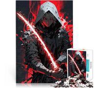 Puzzle da 1000 pezzi per adolescenti Assassino della Lama Rossa Sfida di gioco educativo giocattolo con poster abbinato e foglio di quiz 75x50cm