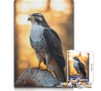 Puzzle da 1000 pezzi per adolescenti Astore appollaiato su un ramo, giocattolo, gioco intellettuale, vacanze a casa, ammazzare il tempo, regali di Babbo Natale segreto, dimensioni 38x26cm