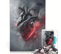 Puzzle da 1000 pezzi per adolescenti, astratto, cuore spezzato, giochi educativi, corsa a tempo, collezione d'artista, belle arti 38x26cm