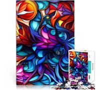Puzzle da 1000 pezzi per adolescenti Astratto psichedelico Giocattoli da gioco per regalo di famiglia Migliorare l'amore tra le coppie 52x38cm