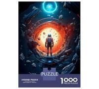 Puzzle Da 1000 Pezzi Per Adolescenti Astronaut And The Unknown Puzzle Per Adulti Giochi Divertenti Antistress Regali Unici Per Compleanno E Natale 70x50cm/1000pcs