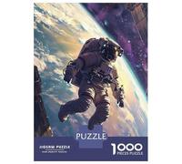 Puzzle Da 1000 Pezzi Per Adolescenti Astronaut Earth Puzzle Per Adulti Giochi Rilassanti Regalo Di Compleanno Regali Unici Per Compleanno E Natale 52x38cm/1000pcs