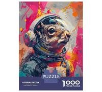 Puzzle Da 1000 Pezzi Per Adolescenti Astronaut Space Squirrel Puzzle Per Adolescenti Giochi Rilassanti Migliora La Memoria Regali Per Amici E Familiari 70x50cm/1000pcs