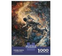 Puzzle Da 1000 Pezzi Per Adolescenti Astronaut Spacewalk Art Print Puzzle Giochi Rilassanti Regali Per Donne Regali Di Natale E Compleanno 70x50cm/1000pcs