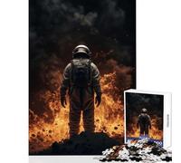Puzzle da 1000 pezzi per adolescenti Astronauta Catastrofe giocattolo educativo regalo per donne e uomini gioco educativo impegnativo da completare dimensioni 38x52cm