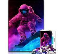 Puzzle da 1000 pezzi per adolescenti Astronauta che fa surf nello spazio 1000 pezzi per adolescenti,è ideale come regalo per tutta la famiglia Adatto per bambini dai 14 anni in su (dimensioni 38x26cm)