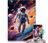 Puzzle da 1000 pezzi per adolescenti Astronauta che galleggia nello spazio Divertimento in famiglia Decorazioni e regali unici per la casa 38x26cm