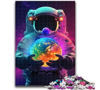 Puzzle da 1000 pezzi per adolescenti Astronauta che tiene la Terra per 14 anni e oltre Gioco impossibile Regalo di Natale e compleanno 50x75cm