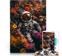 Puzzle da 1000 pezzi per adolescenti Astronauta in delizie da giardino Gioco di famiglia per e Lista dei desideri con Babbo Natale 75x50cm