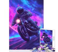 Puzzle da 1000 pezzi per adolescenti Astronauta Motore nello spazio Giocattoli antistress Regali di Babbo Natale segreto Gioco pratico Interazione genitore-figlio Dimensioni 38x52cm
