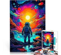 Puzzle da 1000 pezzi per adolescenti Astronauta nel paesaggio cosmico Giochi Giocattoli regalo per tutta la famiglia 75x50cm