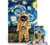 Puzzle da 1000 pezzi per adolescenti Astronauta nella notte stellata Gara di velocità delle mani Adatto per la decorazione del desktop 52x38cm