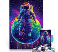 Puzzle da 1000 pezzi per adolescenti Astronauta nello spazio Gioco impegnativo e gioco in famiglia Migliorare l'amore tra le coppie 38x26cm