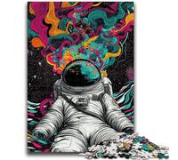 Puzzle da 1000 pezzi per adolescenti, astronauta psichedelico, design unico e vibrante, esperienza di puzzle rilassante e stimolante, 50x75cm
