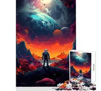 Puzzle da 1000 pezzi per adolescenti astronauta smarrito giocattoli antistress regali di Babbo Natale segreto giochi educativi per migliorare l'amore tra coppie dimensioni 38x52cm