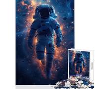 Puzzle da 1000 pezzi per adolescenti astronauta un altro pianeta decorazione per la casa giocattoli regalo di compleanno gioco rompicapo decompressione intellettuale dimensioni 38x26cm