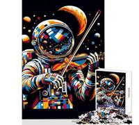 Puzzle da 1000 pezzi per adolescenti,astronauta,violino,giocattolo educativo,regali di Babbo Natale segreto,gioco educativo,collezione di artisti,belle arti,dimensioni 50x75cm