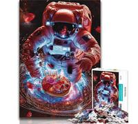 Puzzle da 1000 pezzi per adolescenti, Astronauti nello spazio, gioco per famiglie, antistress, sfida difficile, rafforza l'amore tra coppie (38x26cm)