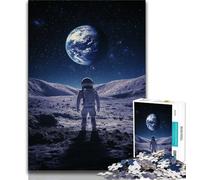 Puzzle da 1000 pezzi per adolescenti, Astronauti sulla Luna, Puzzle da 1000 pezzi, per giochi educativi, giocattoli, offerte come regali per tutta la famiglia (dimensioni 75x50cm)