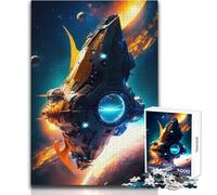 Puzzle da 1000 pezzi per adolescenti, astronave nucleare, ideale per momenti di relax, giocattolo da gioco con fustella di precisione, dimensioni 38x52cm