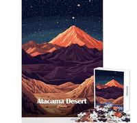 Puzzle da 1000 pezzi per adolescenti Atacama Desert Night Toy Wall Decor Regali di compleanno Gioco pratico con pezzi completamente interconnessi di forma casuale Dimensioni 50x75cm