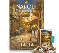 Puzzle da 1000 pezzi per adolescenti "Atmosfera di strada napoletana", antistress, decorazione per la casa, collezione d'artista, belle arti 50x75cm