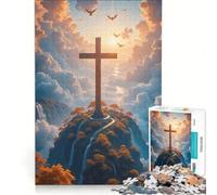 Puzzle da 1000 pezzi per adolescenti: attraversamento di cime montuose e cascate, gioco educativo, decorazione murale, per rafforzare l'amore tra le coppie 38x26cm