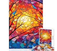 Puzzle da 1000 pezzi per adolescenti "Attraverso i rami": gioco interattivo sfida impegnativa giocattolo educativo per rafforzare l'amore tra le coppie (50x75cm)