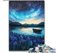 Puzzle da 1000 pezzi per adolescenti Aurora boreale Divertimento in famiglia Ideale come regalo per tutta la famiglia dai 14 anni in su (dimensioni 50x75cm)