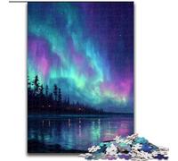 Puzzle da 1000 pezzi per adolescenti Aurora boreale, giocattoli da gioco, ogni pezzo è unico - Gioco divertente e stimolante per tutta la famiglia, adatto a bambini dai 14 anni dimensioni 50x75cm