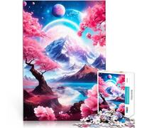 Puzzle da 1000 pezzi per adolescenti Aurora celeste Difficile da completare ma divertente e umoristico Giocattoli per la decorazione della casa 75x50cm