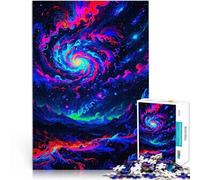Puzzle da 1000 pezzi per adolescenti Aurora nel cielo Giocattolo educativo intellettuale decomprimente con poster abbinato e foglio di quiz 75x50cm