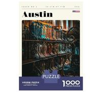 Puzzle Da 1000 Pezzi Per Adolescenti Austin Texas Travel Art Puzzle Gioco Per Famiglie Regali Per Donne Divertimento A Casa Attività, 38x26cm/1000pcs