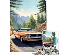 Puzzle da 1000 pezzi per adolescenti auto acquerello giochi rilassanti sfida per l'intelligenza giocattoli che creano dipendenza regalo divertente decorazione per la casa (dimensioni 38x52cm)