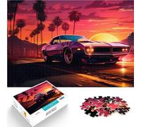 Puzzle da 1000 pezzi per adolescenti Auto d'epoca Giocattolo educativo intellettuale decomprimente offerte come regali per tutta la famiglia 75x50cm
