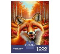 Puzzle Da 1000 Pezzi Per Adolescenti Autumn Fox Wall Art Print Puzzle Per Adulti Giochi Rilassanti Ma Divertenti E Umoristici È Ideale Come Regalo 70x50cm/1000pcs