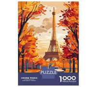 Puzzle Da 1000 Pezzi Per Adolescenti Autumn in Paris Puzzle Per Adolescenti Gioco Rompicapo Regalo Per Donne Sfida Da Completare 52x38cm/1000pcs