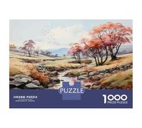 Puzzle Da 1000 Pezzi Per Adolescenti Autumn Landscape with River-2 Puzzle Per Adulti Giochi Rilassanti Analisi E Logica Regali Unici Per Compleanno E Natale 38x26cm/1000pcs