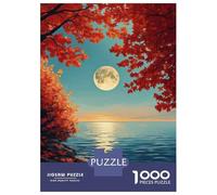 Puzzle Da 1000 Pezzi Per Adolescenti Autumn Moon Over Water Puzzle Per Adulti Giochi Rilassanti Vacanza A Casa Passatempo Impegnativo Da Completare 52x38cm/1000pcs