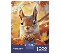 Puzzle Da 1000 Pezzi Per Adolescenti Autumn Squirrel Charm Puzzle Per Adulti Giochi Per Famiglie Regali Per Donne Aiuta L'esercizio Del Cervello 70x50cm/1000pcs