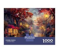Puzzle Da 1000 Pezzi Per Adolescenti Autumn Street Scene Puzzle Per Adolescenti Gioco Rompicapo Regali Per Donne Attività Divertenti A Casa 70x50cm/1000pcs